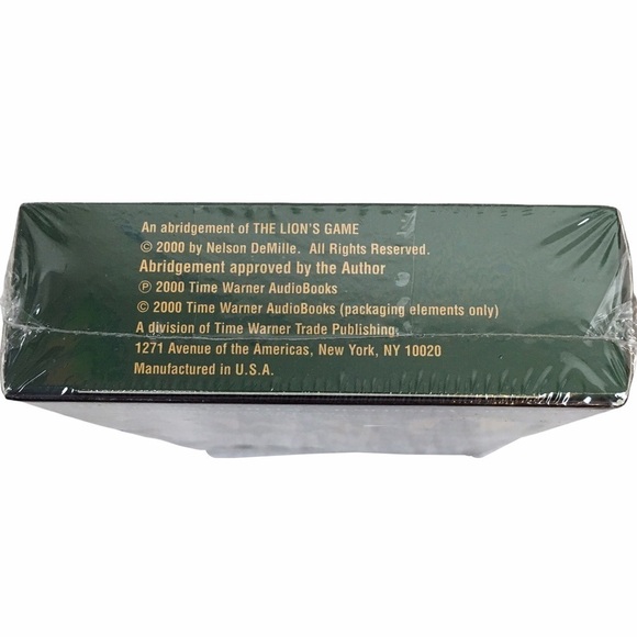 VINTAGE Audiobooks Books on Tape The Lion’s Game Tom Clancy Rainbow Six Set of 2 - Picture 6 of 16